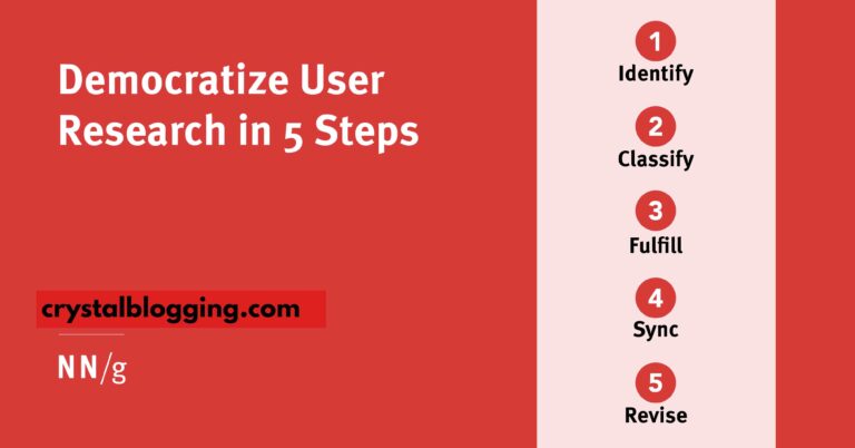 Democratize User Research in 5 Steps