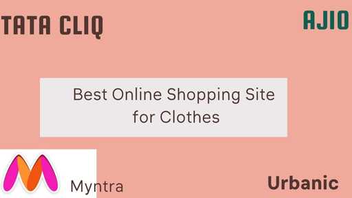 Best Online Shopping Site for Clothes